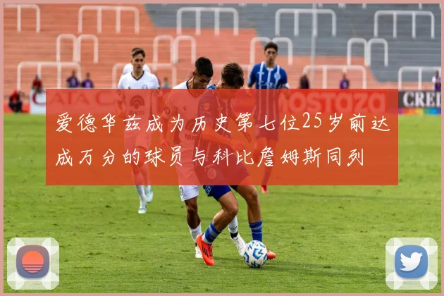 爱德华兹成为历史第七位25岁前达成万分的球员与科比詹姆斯同列